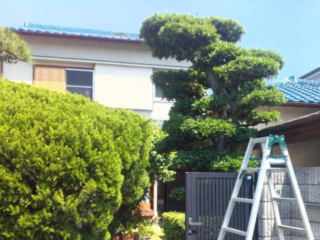 瓦屋根　雨漏り　住宅全景